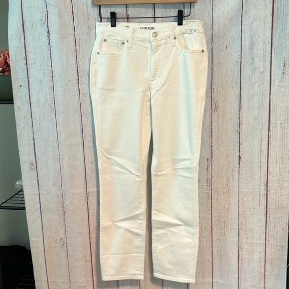 NWT J. Crew 9" vintage slim-straight jean in white wash - Picture 5 of 13